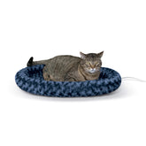 K&H Pet Products Bolster Heated Bed top view shows cozy warmth and orthopedic support