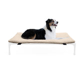 K&H Pet Products dog cot pad pillow-top adds plush comfort to elevated beds.