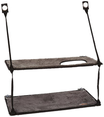 K&H EZ Mount Double Stack Cat Window Perch with washable shelf covers for easy upkeep.