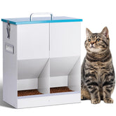 KHEARPSL automatic feeder outdoors with galvanized steel for weatherproof use.