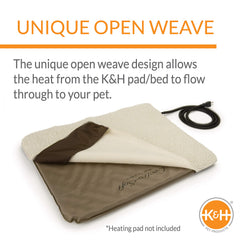 K&H Lectro-Soft replacement cover is removable and machine washable for quick cleaning.
