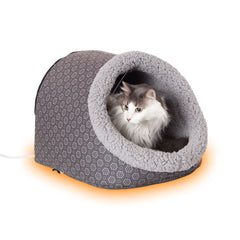 K&H Pet Products Thermo Pet Cave interior fleece for a warm, cozy hideaway