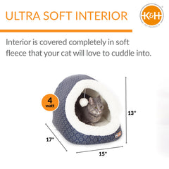K&H Pet Products Thermo-Pet Cave interior fleece for warm naps