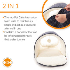 K&H Pet Products Thermo-Pet Cave plush toy for interactive play