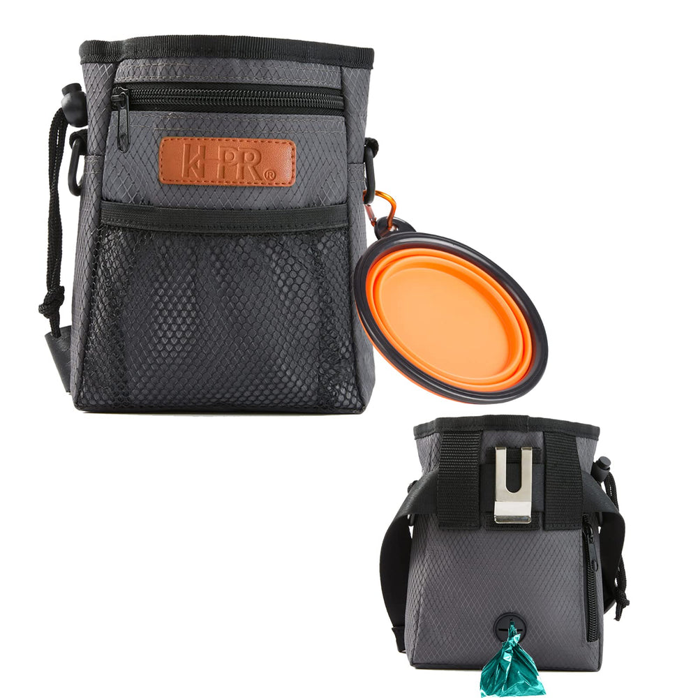 KHPR dog treat training pouch with open compartments for easy access