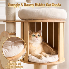 Kicari cozy beds image displaying soft resting spots and dangling ball play.