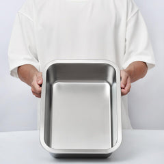Kichwit food-grade stainless steel pan that cleans easily after feeding.