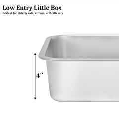 Kichwit litter box easy-entry design for cats of all ages