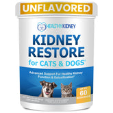 Kidney Restore bottle front view for pets showing packaging and kidney support