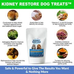 Kidney Restore treats reveal turmeric and cranberry for kidney-supporting nutrition