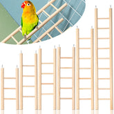 Kigeli wood bird ladder in natural finish, perfect for cockatiels to climb and explore.