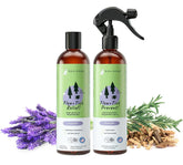 kin+kind lavender shampoo bottle for gentle dog baths and natural flea tick care.
