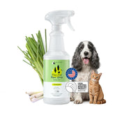 Kin-kind plant-based flea and tick spray bottle for home use.