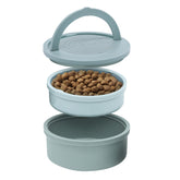 KindTail dog travel bowls with lid and handle for easy on-the-go meals