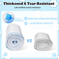 Kineglow 3mil-thick bags seal liquids and odors.