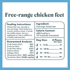 King Lou Pets chicken feet closeup highlighting crunchy texture for enriching dog snacking