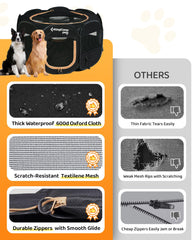KingCamp dog playpen pops up in seconds for quick setup.