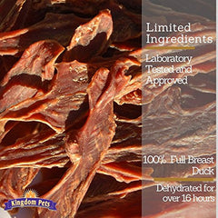 Kingdom Pets Duck Jerky training small dog ready-to-use bite-sized reward.