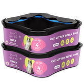 Kingly Litter Genie compatibility with 28ft refill in a 2-pack for extended use.