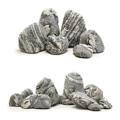 KINGRUI Natural Seiryu stone for terrariums and bonsai displays.