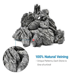 KINGRUI Seiryu rock for saltwater tanks adds rugged, natural appeal.