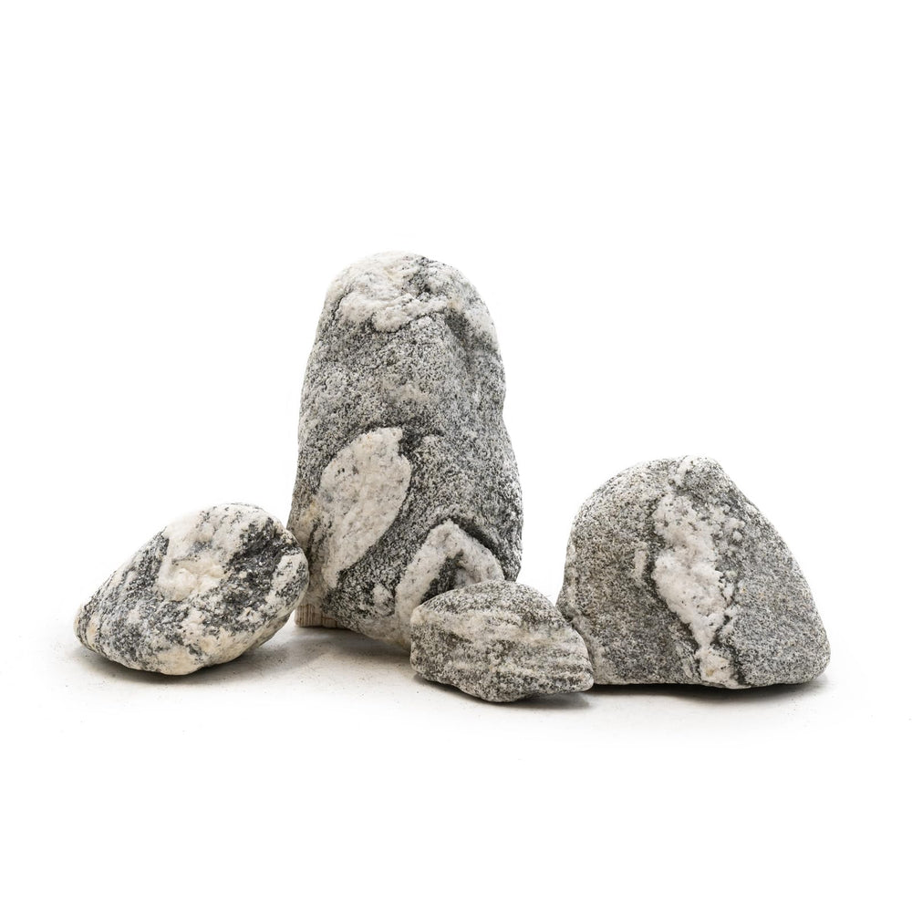 KINGRUI silver Seiryu rock with white veins enhances aquarium hardscape realism.