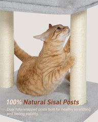 KinoTail cat tree space-saving design fits beside sofas or windows.
