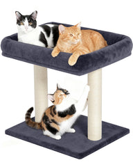 KinoTail cat tree top perch provides a roomy lounge for large cats or two cats.