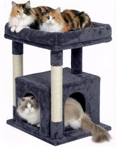 KinoTail cat tree top perch offers roomy lounging for large cats