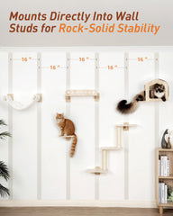 KinoTail condo and scratching post are rotatable to fit your wall space.