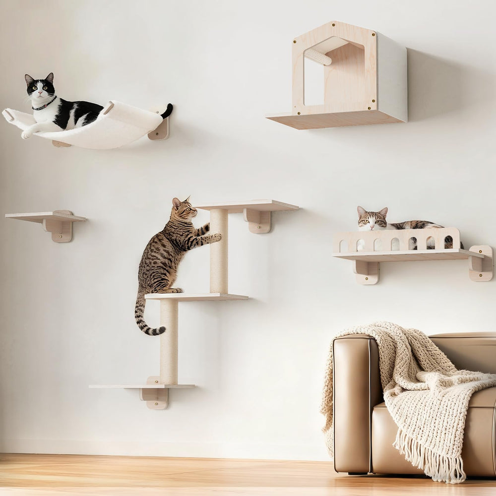 KinoTail hammock and 17in perch support for large cats with plush comfort and stability.