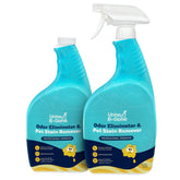 Kinzua Urine B-Gone bottle-pour shown for easy stain treatment and odor control.