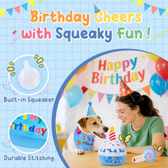 KIPRITII dog birthday party hat adjustable for festive photo moments