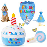 KIPRITII dog birthday squeak toy 1 for interactive play and celebrations
