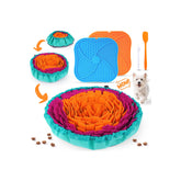 Kipritii dog feeding set snuffle mat in use, encouraging natural foraging and calmer meals