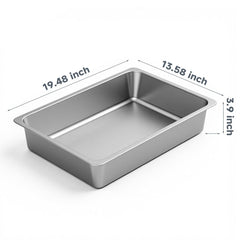 Kirecoo large low-entry litter box offers spacious interior for comfortable use.