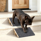 KISIMUY dog ramp foldable wood helps pets reach sofas safely.