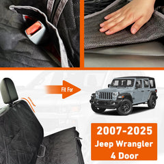 Kistrba seat cover showing anti-slip backing and mesh for stability.