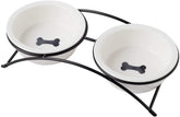 KitchenLeStar cat-bowl-raised-ceramic-four-point-two-inch reduces neck strain during meals.