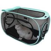 Kitty City Outdoor Play Kennel front view showing airy mesh for sun and air