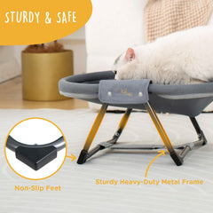 KITTY KINGDOM foldable, no-assembly design is ready to use right away.