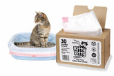 Kitty Litty cat litter liners with drawstring for easy disposal and mess-free cleanup