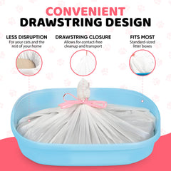 Kitty Litty extra heavy-duty liner withstands sharp claws and digging.
