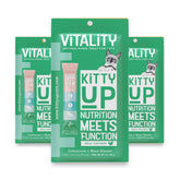 Kitty Up Vitality Chicken Puree Tube closeup showing real chicken texture for cats