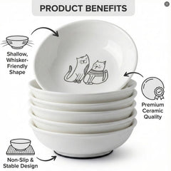 KittyDine no-spill bowls minimize splashes and keep floors clean.