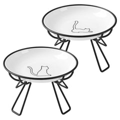 Kitwinney Ceramic Elevated Cat Bowls offer balanced feeding and neat presentation.