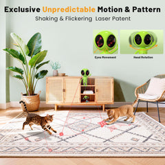 KiwiLove laser pattern display featuring stars and butterflies during action.