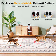 KiwiLove cat laser toy with tilt base for adjustable coverage.