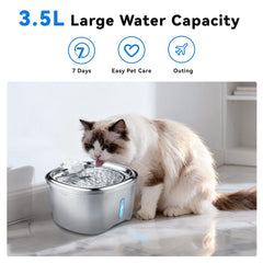 KiwiLove cat water fountain flow modes highlight three hydration options for cats