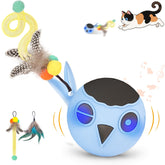 KiwiLove Motion Chirping Ball blue for engaging indoor play and active exercise.